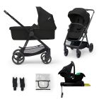 Kinderkraft 4in1 Travel System NEWLY (with MINK PRO R129 car seat) - Black