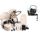 iCandy Peach 7 Maxi Cosi Pebble 360 i-Size Complete Travel System Bundle - Biscotti