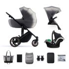 Kinderkraft 3in1 Travel System PRIME 2  (with MINK PRO R129 car seat) - Shadow Grey