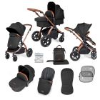 Ickle Bubba Stomp Luxe 2 in 1 Plus Pushchair & Carrycot - Bronze/Midnight/Tan