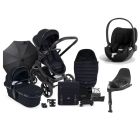 iCandy Peach 7 Cybex Cloud T i-Size Complete Travel System Bundle - Black Edition