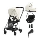 Cybex Mios Stroller with Cloud T i-Size Car Seat and Base Bundles - Matt Black/Off White
