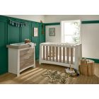 CuddleCo Ada 2pc Nursery Furniture Set - White/Ash