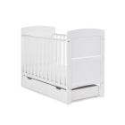 Obaby Grace Mini Cot Bed & Underdrawer - White