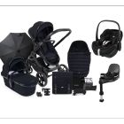 iCandy Peach 7 Maxi Cosi Pebble 360 PRO i-Size Complete Travel System Bundle - Black Edition