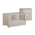 Babymore Luno 2 Piece Room Set with Drawer - Oak