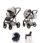 Mee-go Milano EVO 3 in 1 Plus Base Travel System - Biscuit