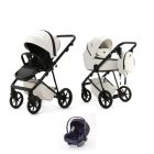 Mee-go Milano EVO 3 in 1 Travel System- Pearl White