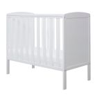 Ickle Bubba Coleby Space Saver Cot and Fibre Mattress - White