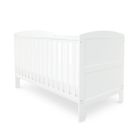 Ickle Bubba Coleby Classic Cot Bed and Finest Mattress - White