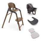 Bugaboo Giraffe Highchair + Accessories Bundle - Wood/Grey