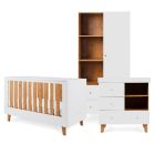 Tutti Bambini Como 3 Piece Room Set - White/Rosewood