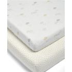 Mamas & Papas Cotbed Fitted Sheets (2 Pack) - Dream Upon A Cloud