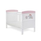 Obaby Grace Inspire Cot Bed - Elephants Pink