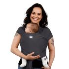Gaia Baby Stretchy Baby Wrap Carrier - Organic Cotton - Graphite