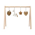 The Little Green Sheep Wooden A-Frame Baby Play Gym & Charms Set - Giraffe
