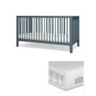 Mamas & Papas Solo Cotbed With Mattress - Slate