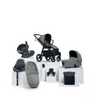 Mamas & Papas Ocarro Pushchair 8 Piece Bundle with Cybex Cloud T Car Seat & Base - Flint Grey