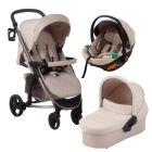 My Babiie MB200i iSize Travel System - Billie Faiers Beige Boucle