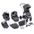 Babymore Memore V2 Travel System 13 Piece Coco with Base - Chrome