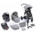 Babymore Memore V2 Travel System 13 Piece Coco with Base - Silver