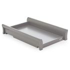 Obaby Stamford Sleigh Cot Top Changer - Taupe Grey