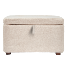 Gaia Baby Footstool - Biscuit Boucle/Walnut