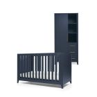Mamas & Papas Melfi 2 Piece Cot Bed & Storage Wardrobe Set - Midnight Blue