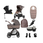 Silver Cross Reef Pushchair with First Bed Carrycot + Ultimate Pack - Earth