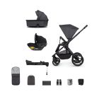 Venicci Tinum Edge 3in1 Pushchair with Base - Charcoal