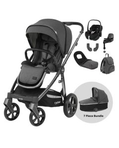 BabyStyle Oyster 3 Luxury 7 Piece Maxi Cosi Pebble 360 Pro Travel System Bundle - Fossil