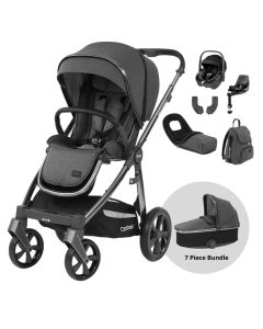 BabyStyle Oyster 3 Luxury 7 Piece Maxi Cosi Pebble 360 Travel System Bundle - Fossil