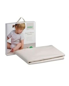 The Little Green Sheep Waterproof Cot Bed Mattress Protector 70x140cm - Natural