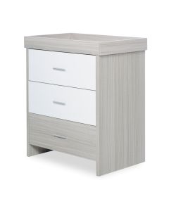 ickle bubba Pembrey Changing Unit/Chest - Ash Grey & White Trend
