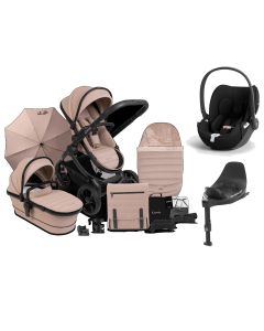 iCandy Peach 7 Cybex Cloud T i-Size Complete Travel System Bundle - Cookie