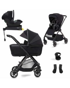 Silver Cross Dune Pushchair with First Bed Carrycot + Travel Pack - Space