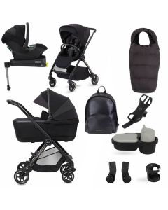 Silver Cross Dune Pushchair with First Bed Carrycot + Ultimate Pack - Space