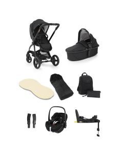 egg® 2 Luxury Pushchair and Pebble 360 Pro i-Size car seat Special Edition Bundle -  Black Geo