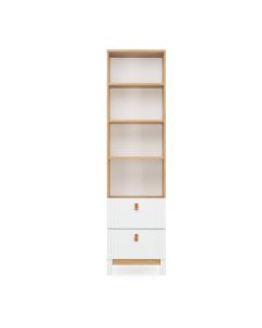 CuddleCo Rafi Bookcase - Oak/White