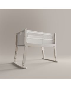 SnuzPod Studio Bedside Crib with Mattress - Oslo Grey