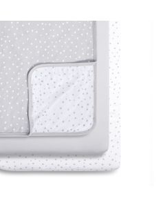 Snuz 3pc Crib Bedding Set - Grey Spots