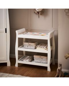Obaby Stamford Sleigh Open Changing Unit - White