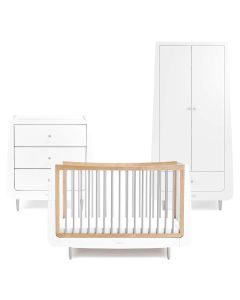 SnuzKot Skandi 3pc Nursery Furniture Set - Grey