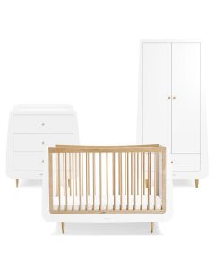 SnuzKot Skandi 3pc Nursery Furniture Set - Natural