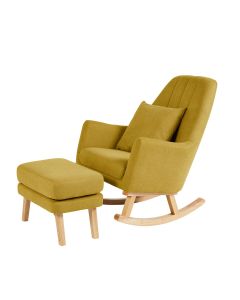 Ickle Bubba Eden Deluxe Nursery Chair and Stool - Ochre