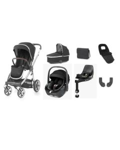 BabyStyle Oyster 3 Luxury 7 Piece Maxi Cosi Pebble 360 Travel System Bundle - Cavier