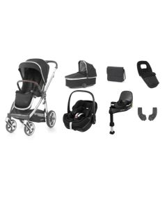 BabyStyle Oyster 3 Luxury 7 Piece Maxi Cosi Pebble 360 Pro Travel System Bundle - Cavier