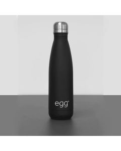 egg Water Bottle - Matte Black