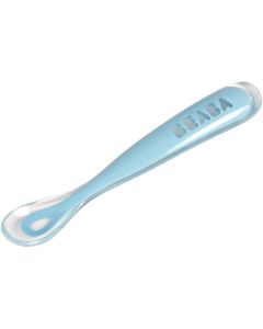 Beaba 1st Stage Silicone weaning Spoon - Blue