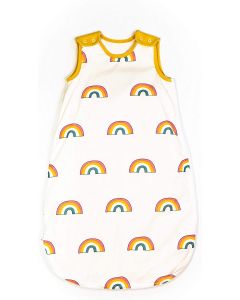 Mama Designs Babasac Multi Tog Baby Sleeping Bag - Rainbow Mustard Trim (0-6 Months)